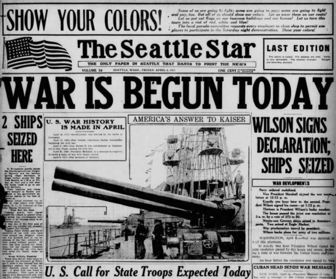 Image result for seattle  and wwi
