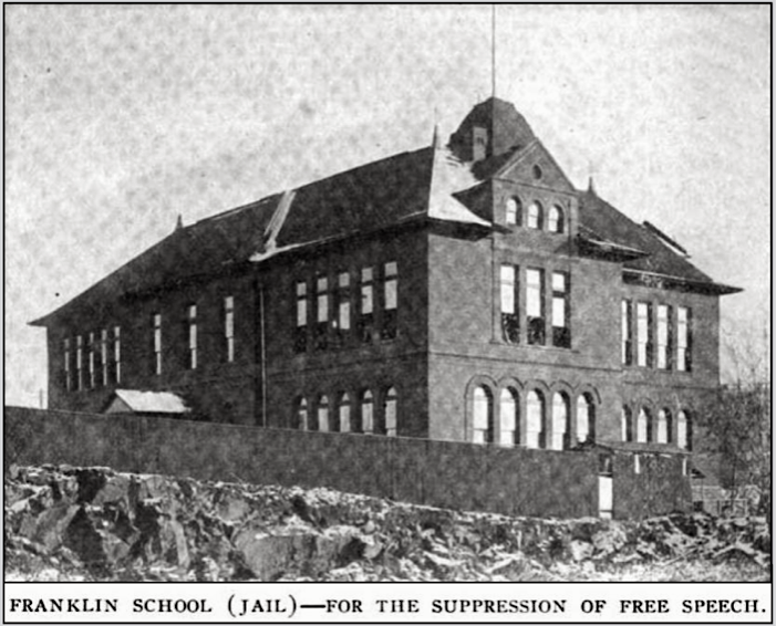 IWW Spk FSF, Franklin School Jail, ISR p612, Jan 1910